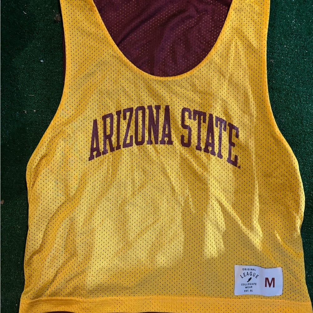 Arizona State Yellow Mesh Tank Top